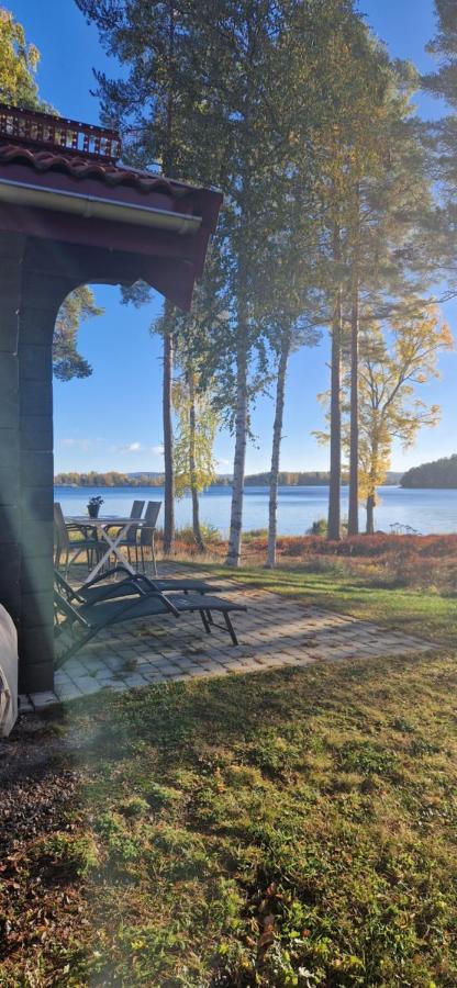 Lakeside Log Cabin Fraemby Udde Falun Exterior foto
